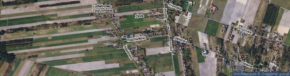 Zdjęcie satelitarne Radziwiłłów ul.